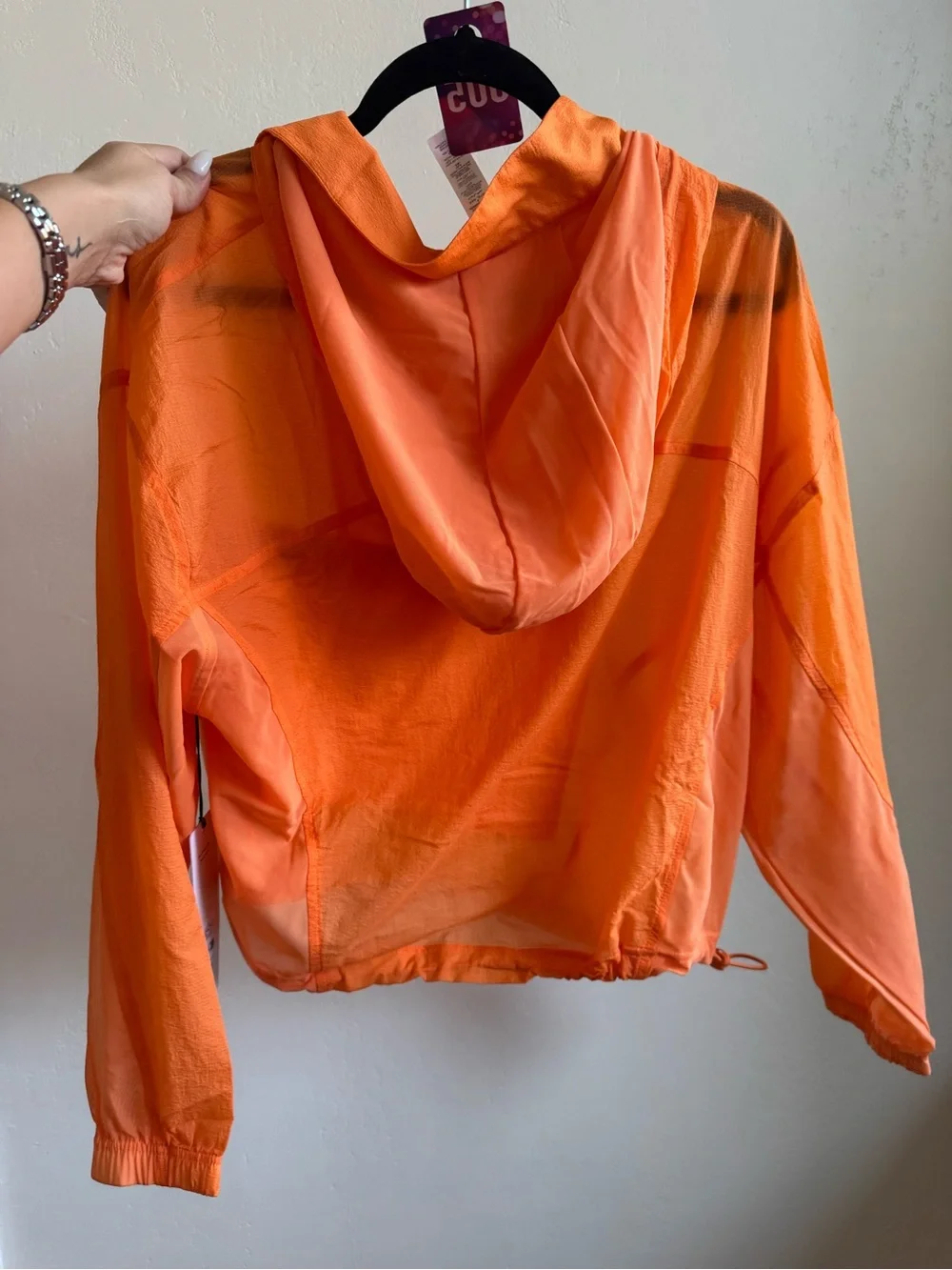 05. ALO 1/4 zip Go Time Pullover Jacket in Satsuma Breeze
